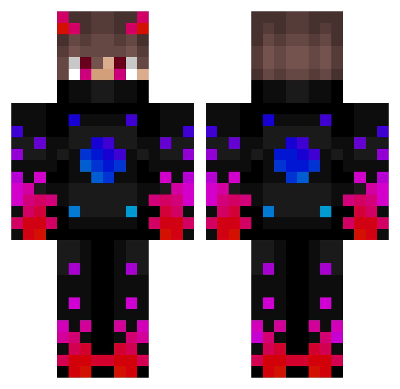 ilay746 Minecraft skin, front and back view