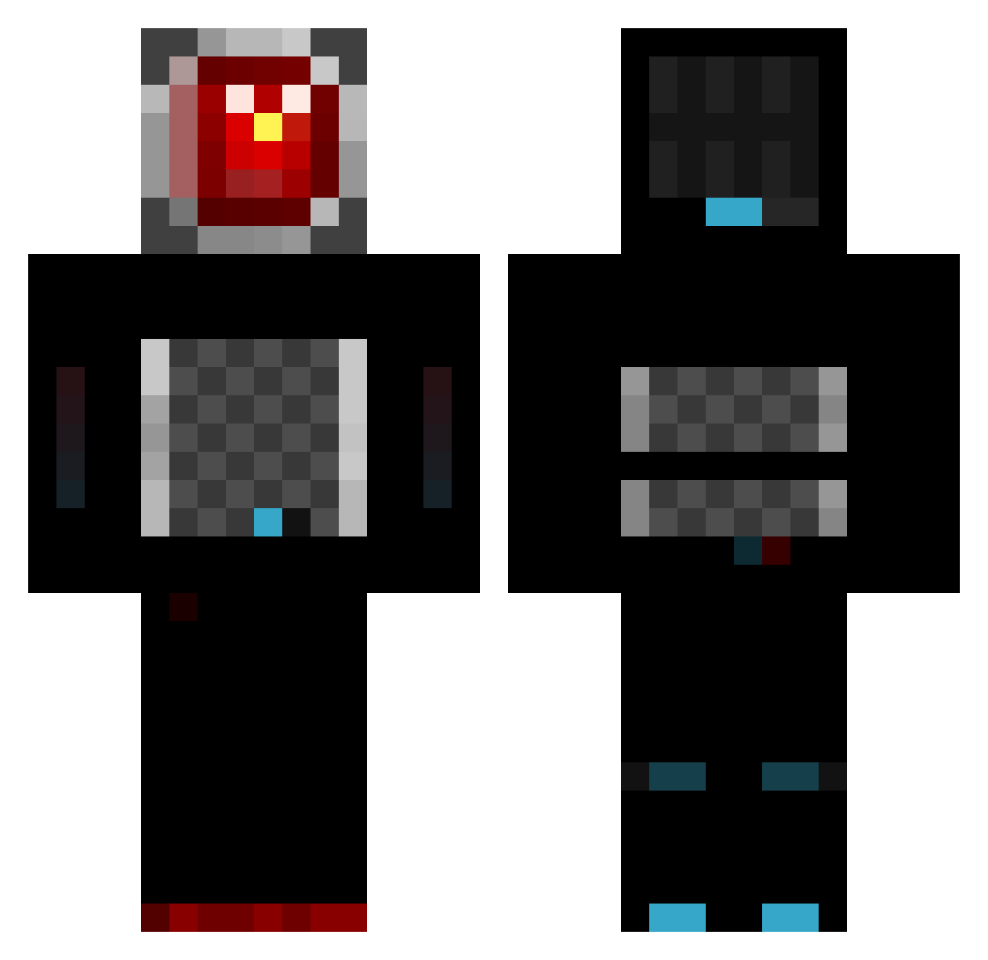 alexhaley64 Minecraft skin, front and back view