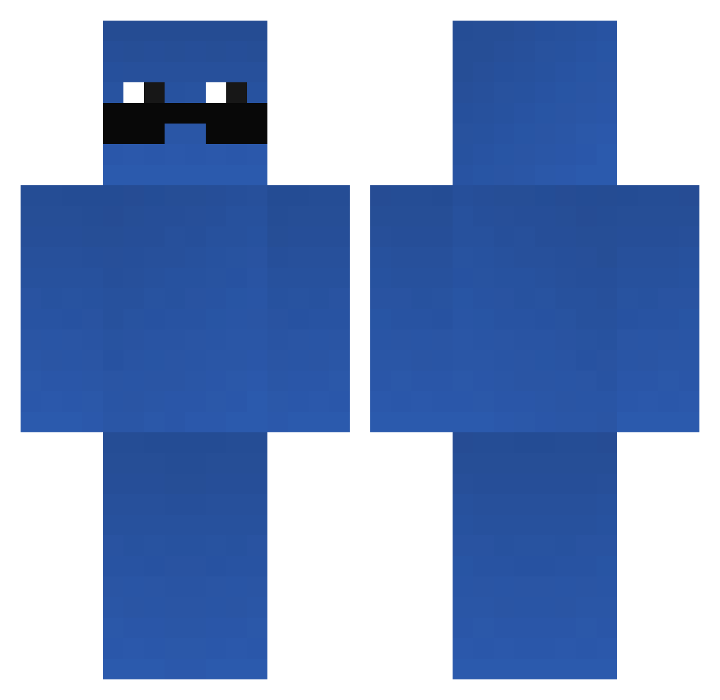 Cronossssss Minecraft skin, front and back view