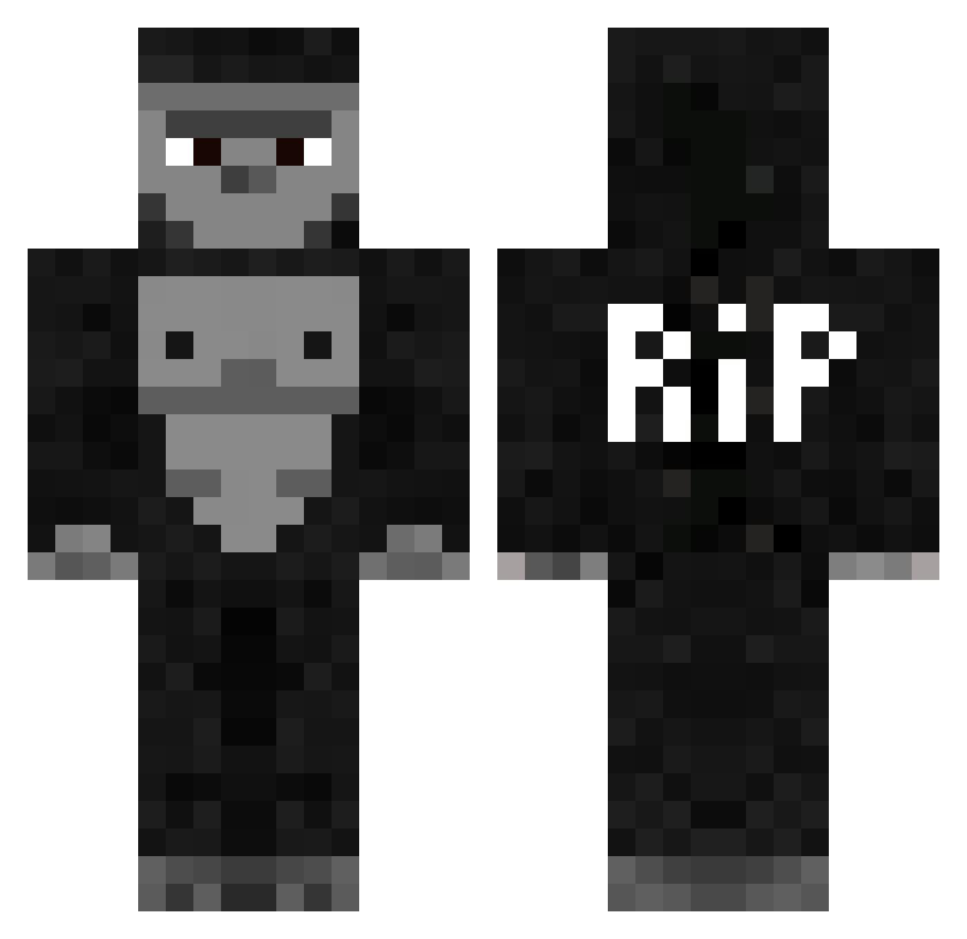 soktizio Minecraft skin, front and back view