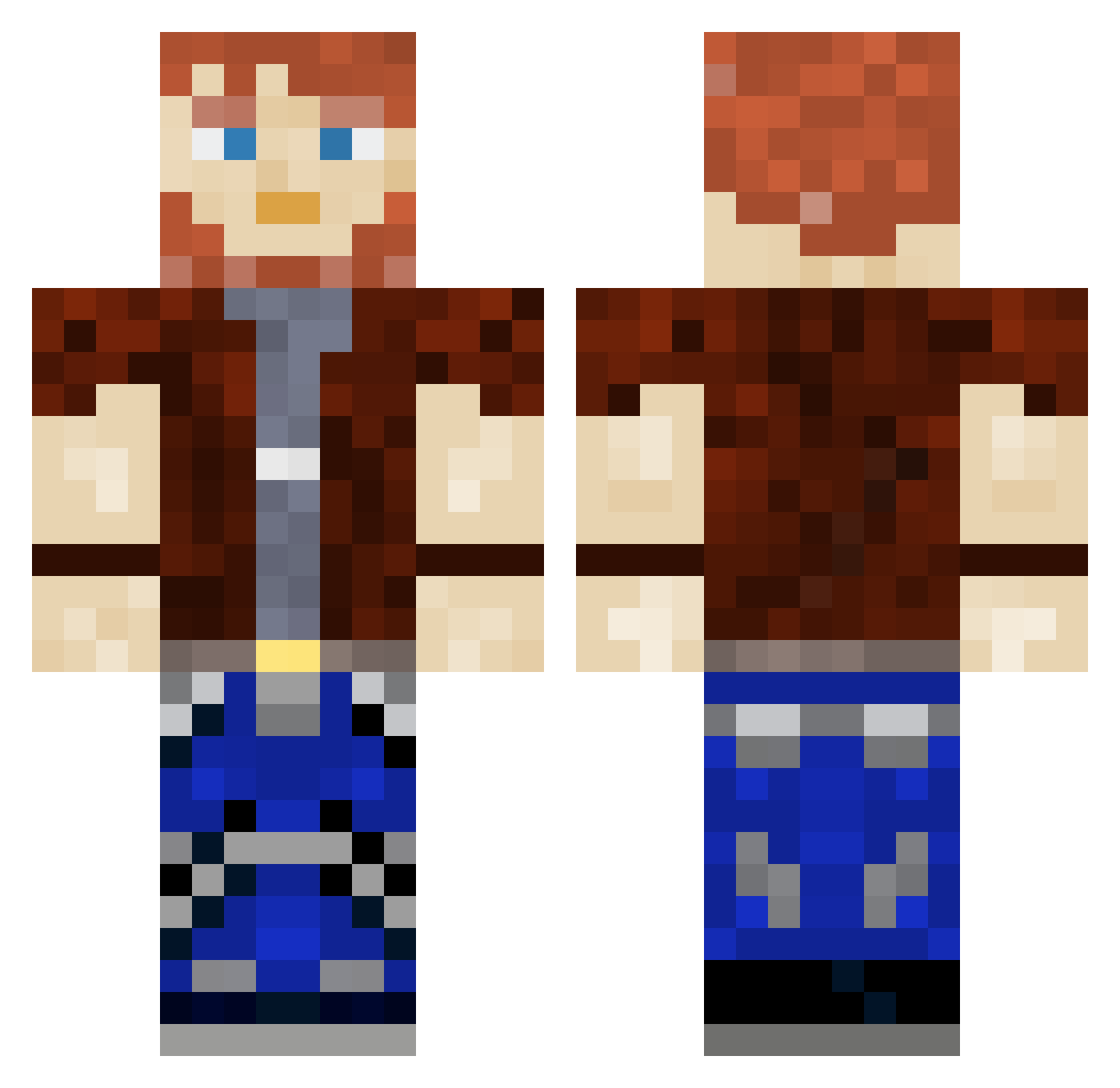 Rob420allday Minecraft skin, front and back view