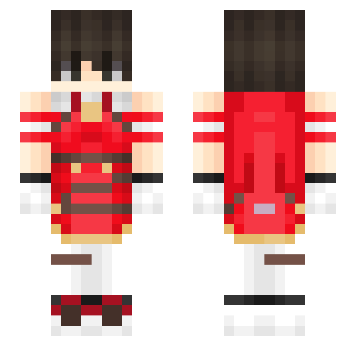 fox0704 Minecraft skin, front and back view