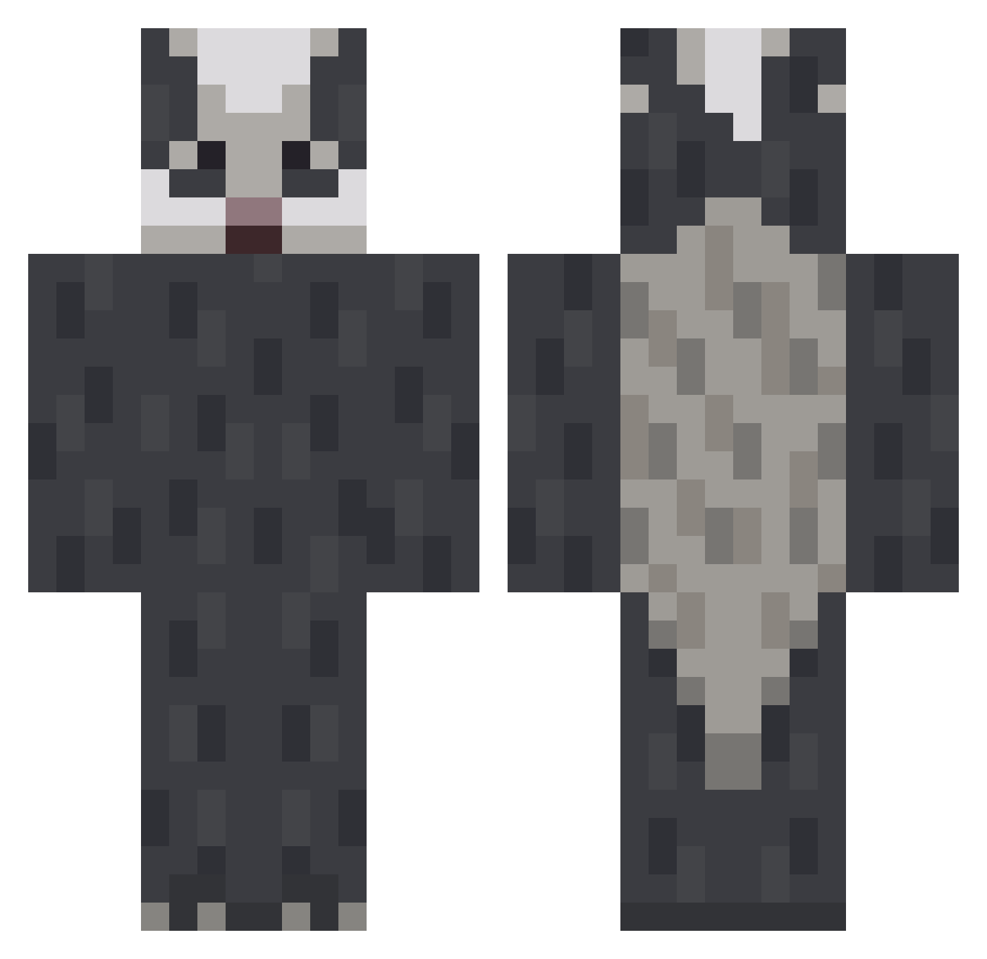 Freshdachs_ Minecraft skin, front and back view