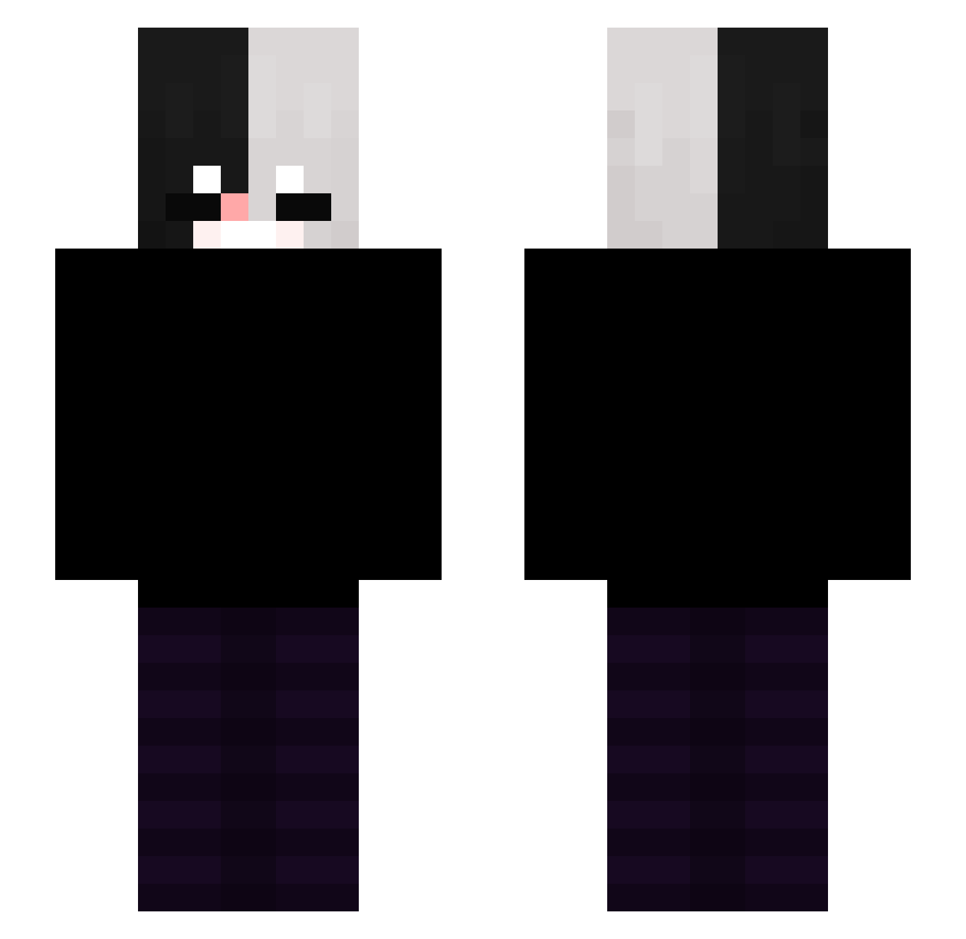 sxmexne Minecraft skin, front and back view