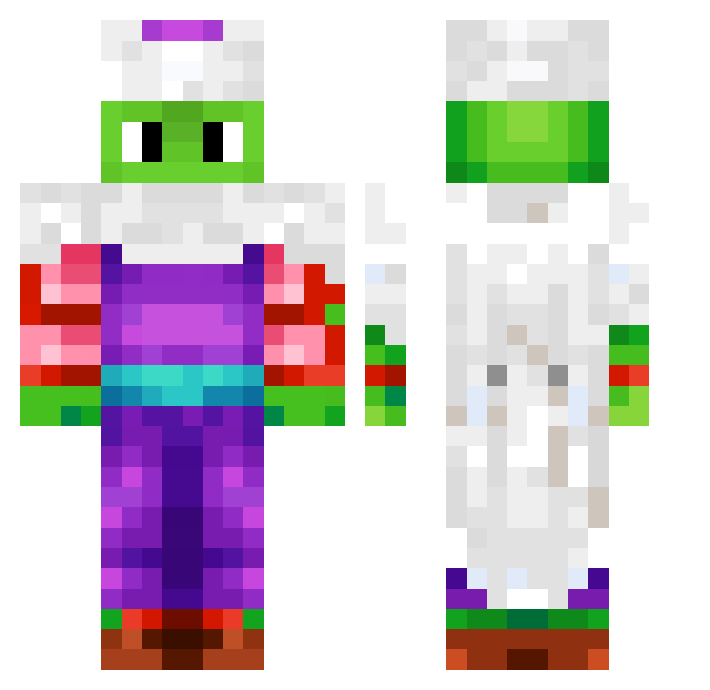 bigunclebanjo Minecraft skin, front and back view