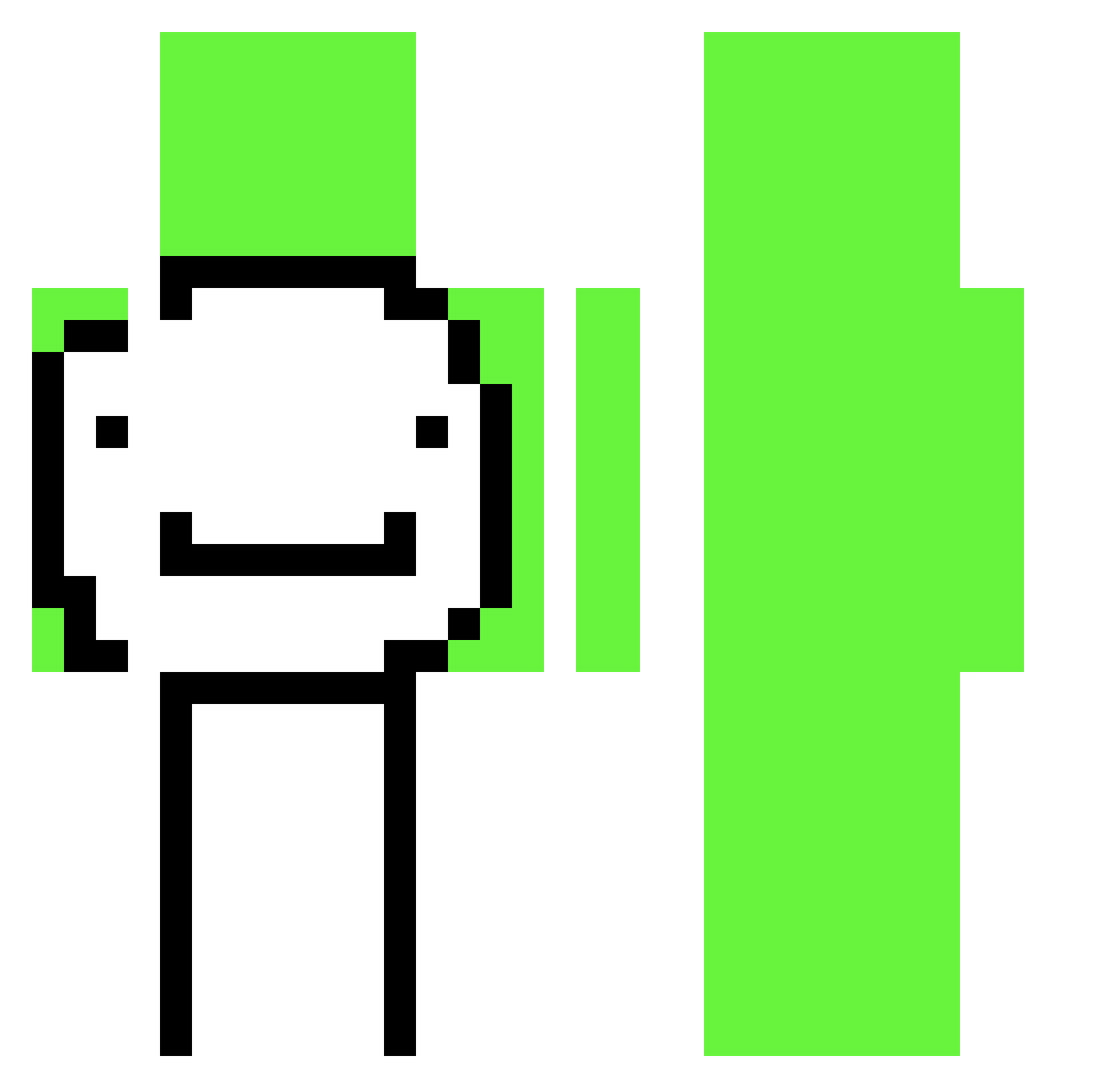 RIOXTYY Minecraft skin, front and back view