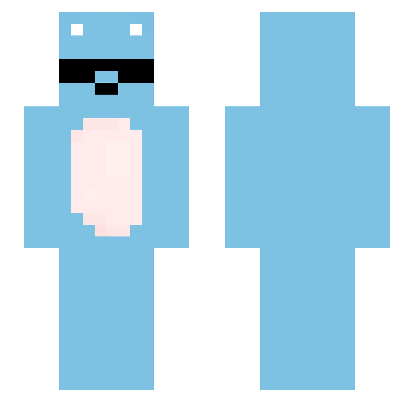 OhioFlamme17478 Minecraft skin, front and back view