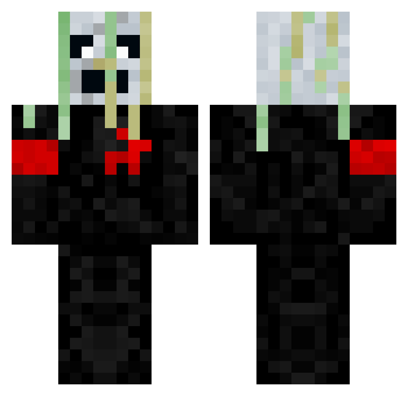 Eight_Bit Minecraft skin, front and back view