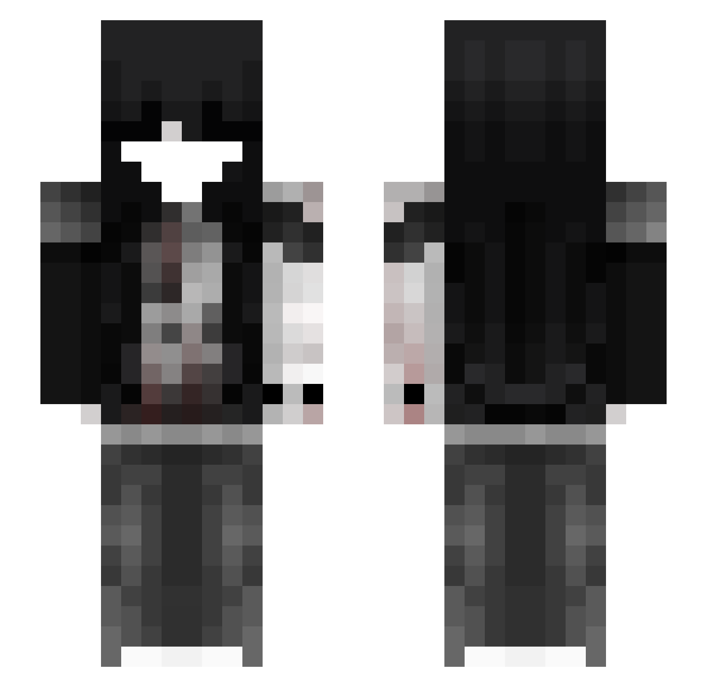 wikka_00 Minecraft skin, front and back view