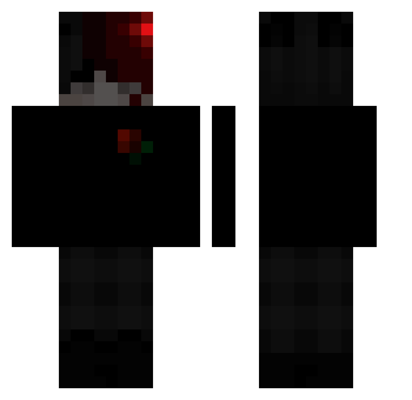 x_xtrxz Minecraft skin, front and back view