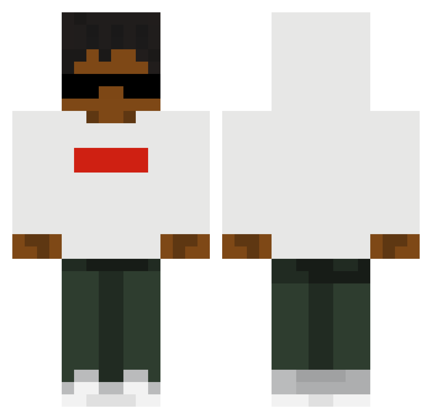 ATILA_253 Minecraft skin, front and back view