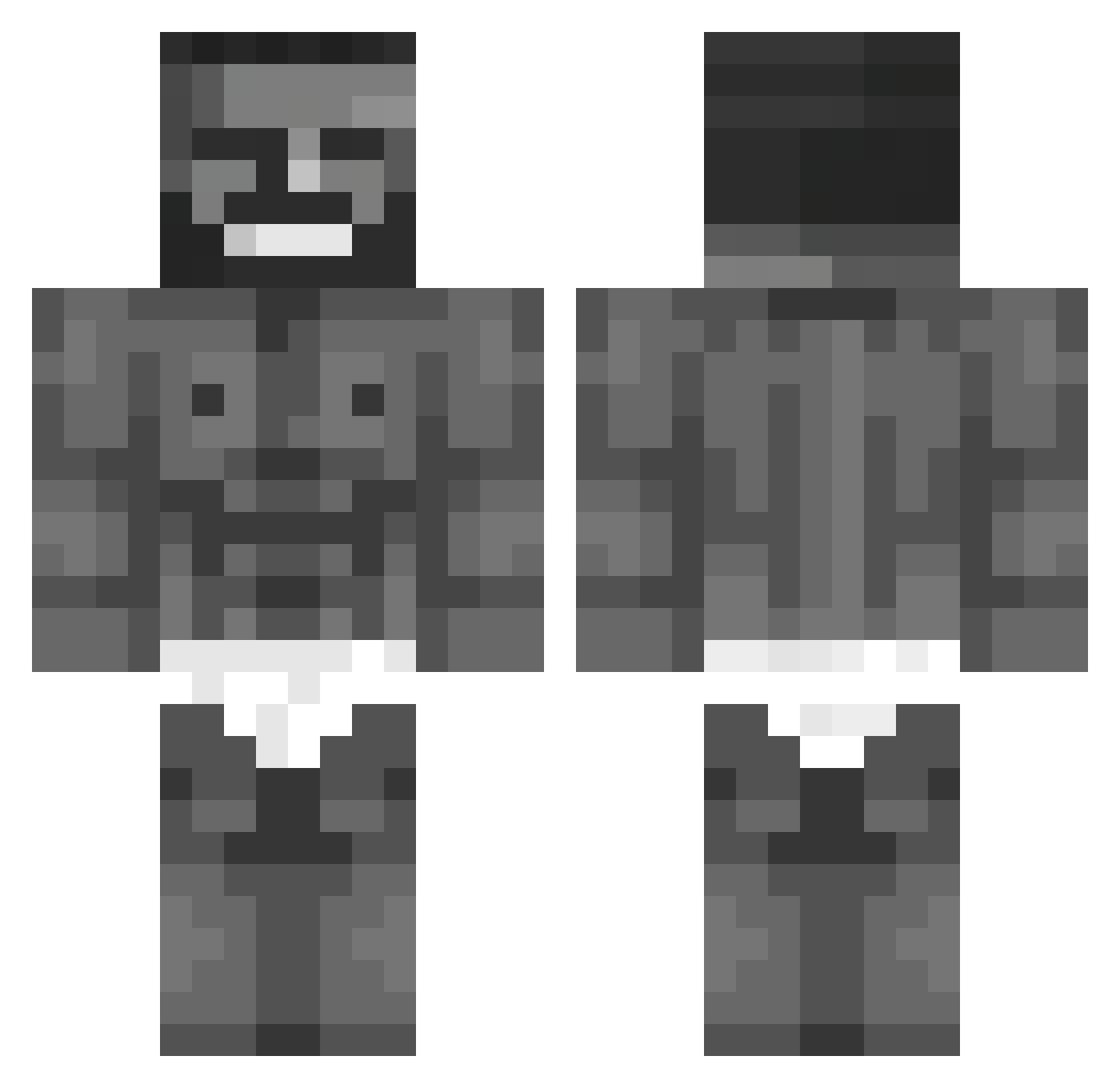 TheTitouche Minecraft skin, front and back view