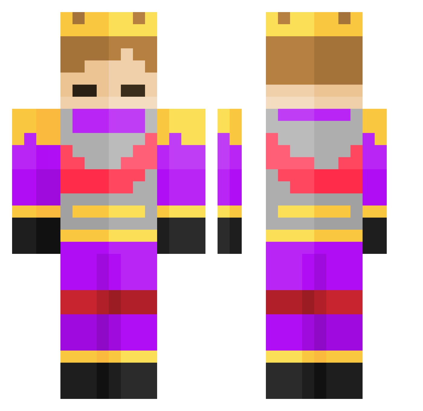 prosniper04 Minecraft skin, front and back view