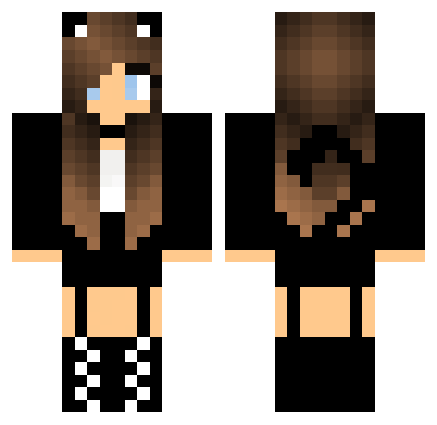 Darleen Minecraft skin, front and back view