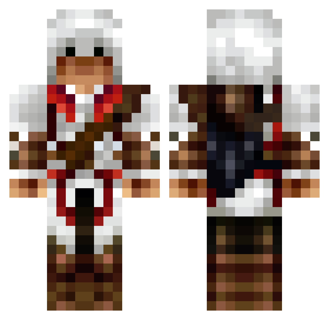 duggan_ Minecraft skin, front and back view