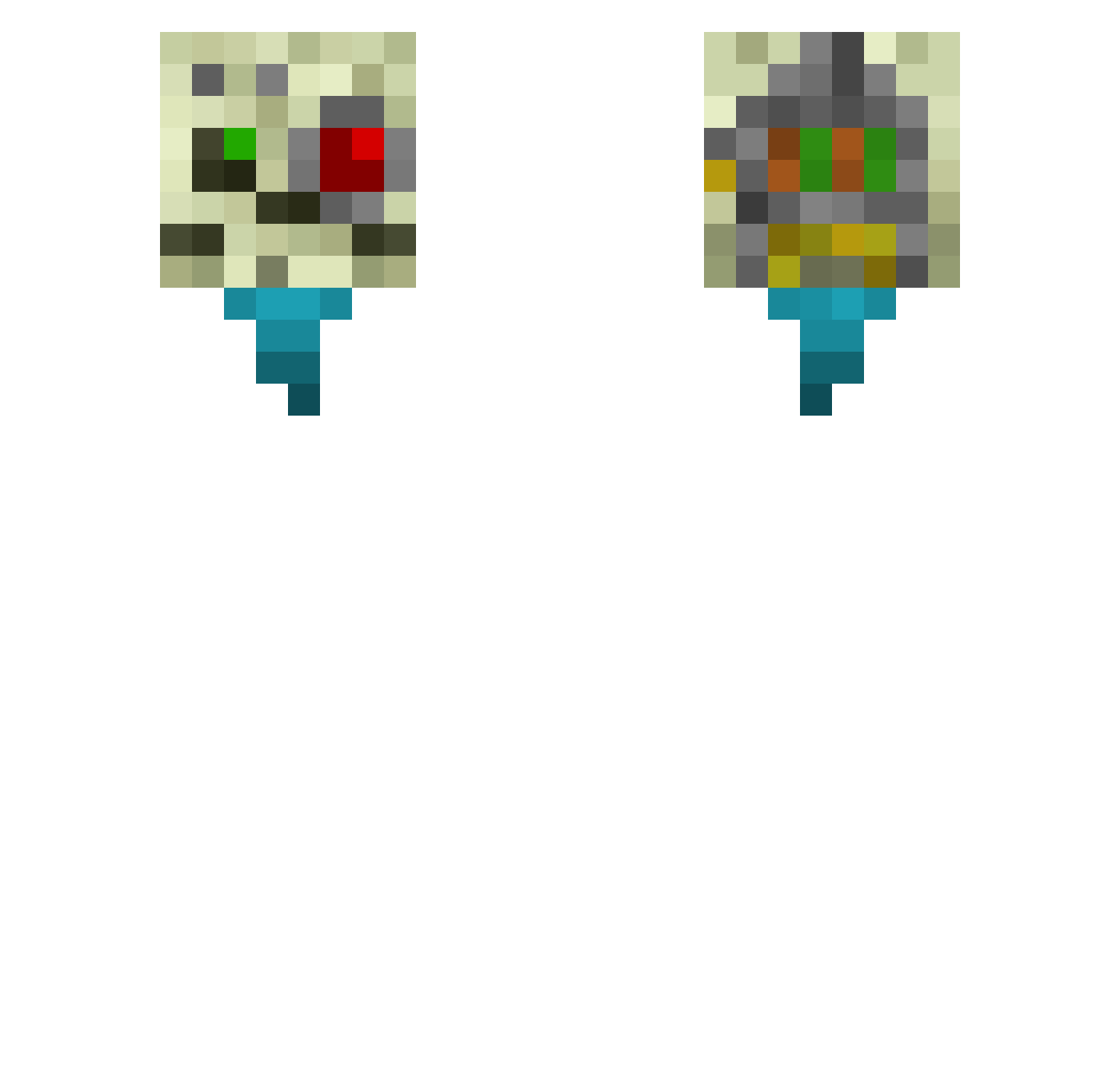 Sir_Plank Minecraft skin, front and back view