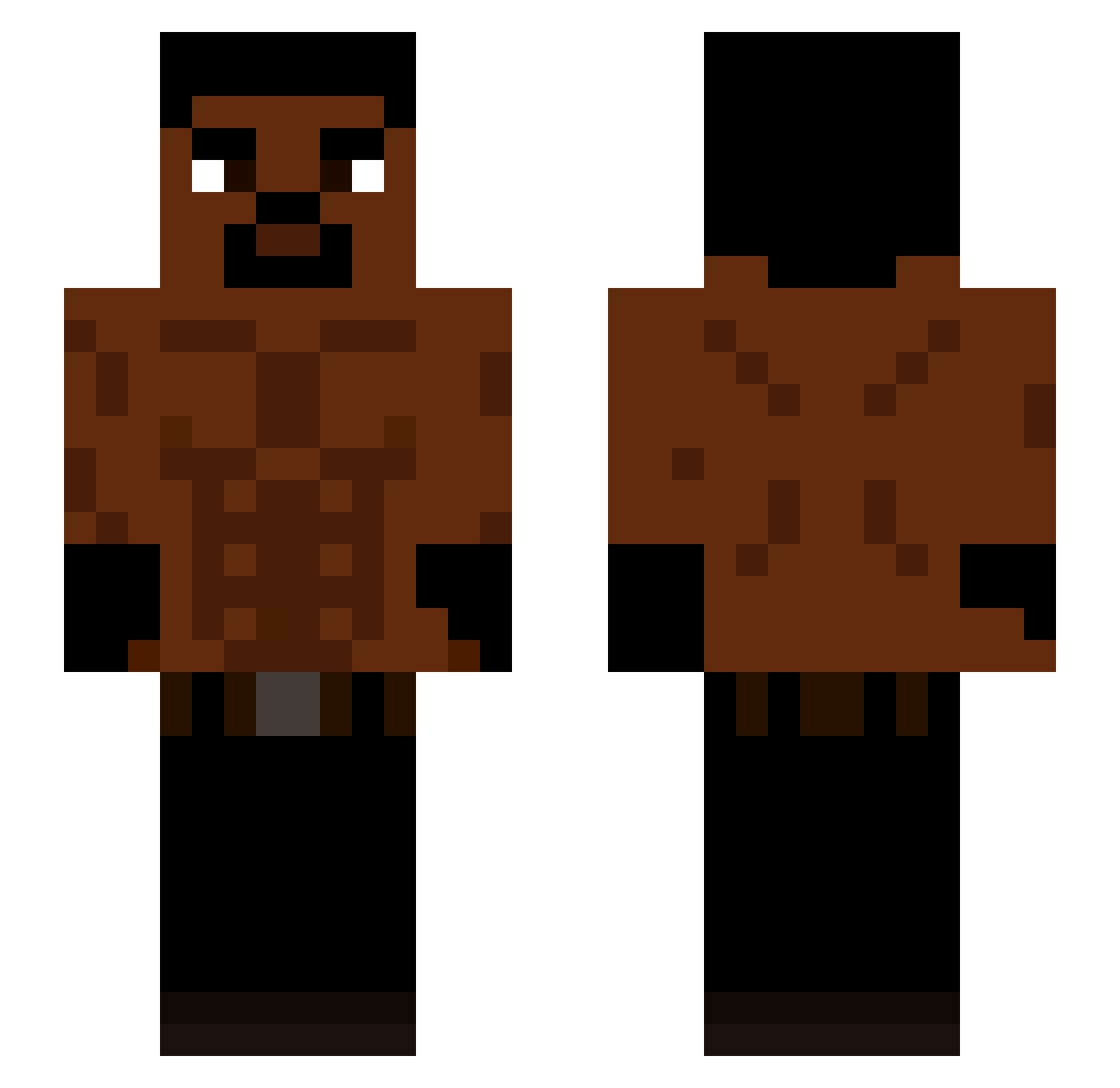 Profitsnake Minecraft skin, front and back view