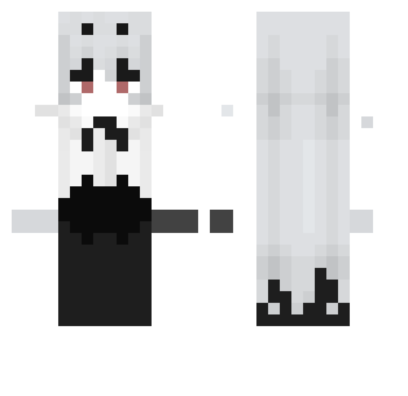 sizuku922 Minecraft skin, front and back view