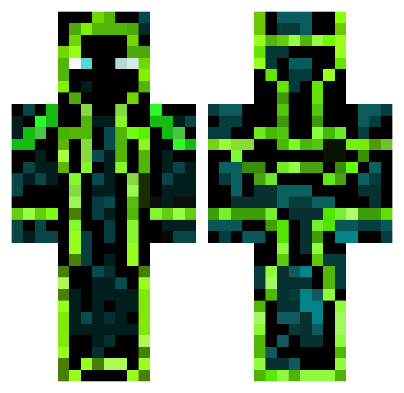 The_lilz_42 Minecraft skin, front and back view