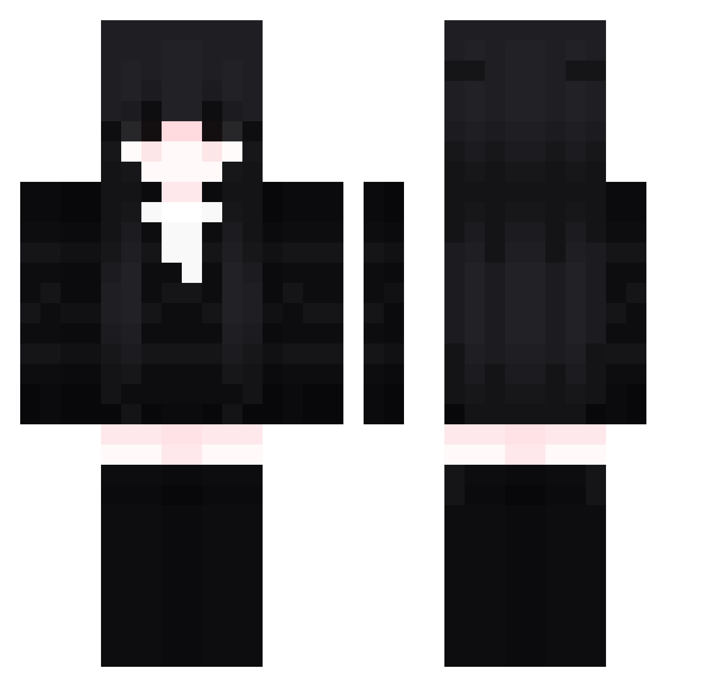 zero970427 Minecraft skin, front and back view