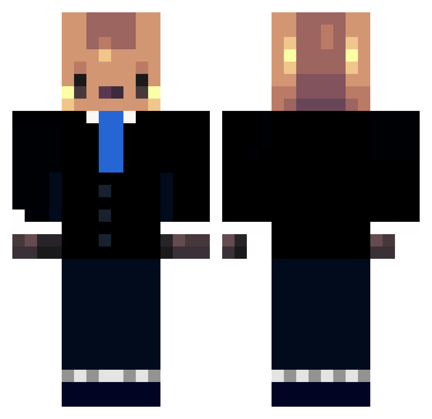 Bambi_lein Minecraft skin, front and back view