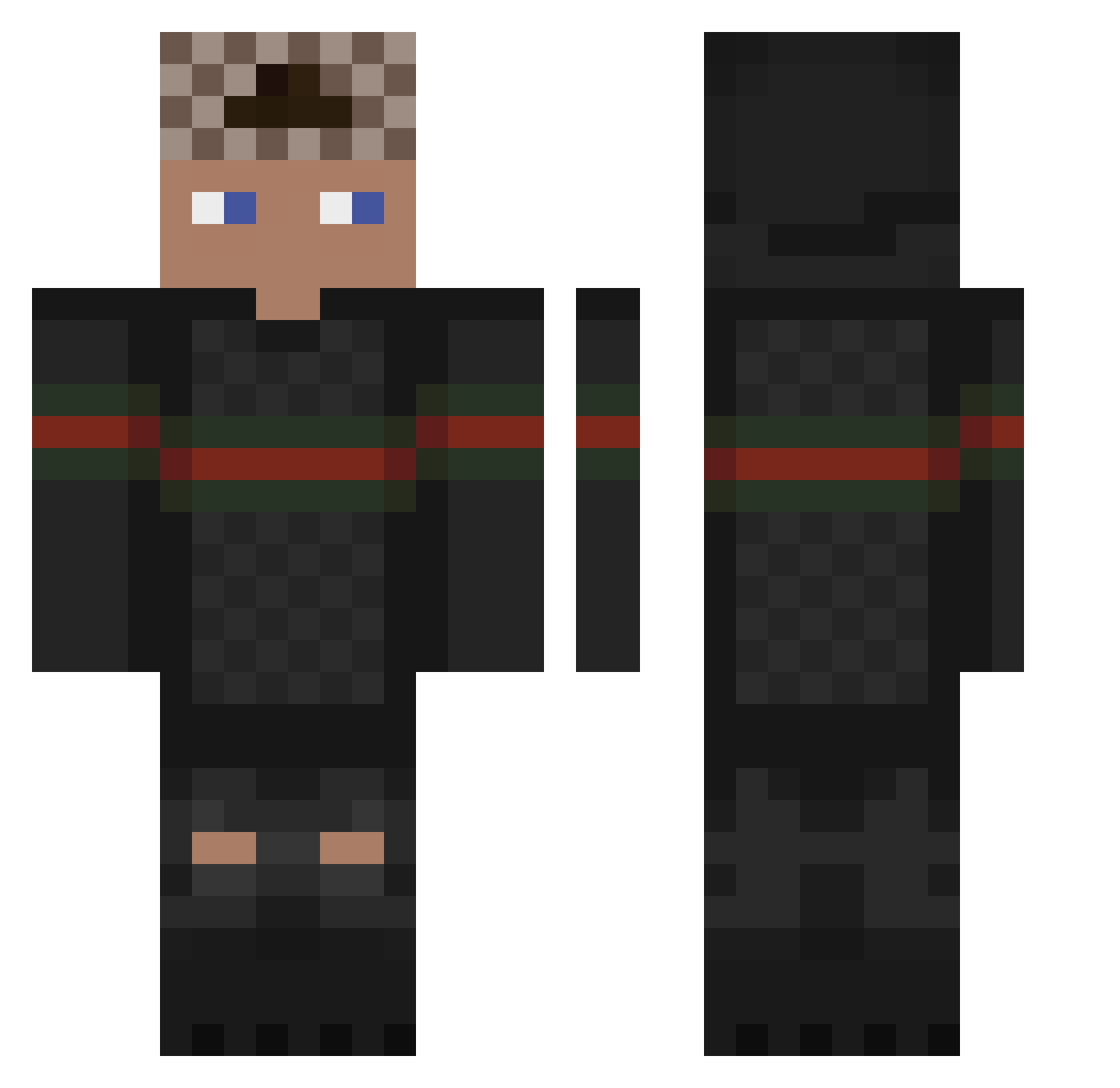 Swagsy_ Minecraft skin, front and back view