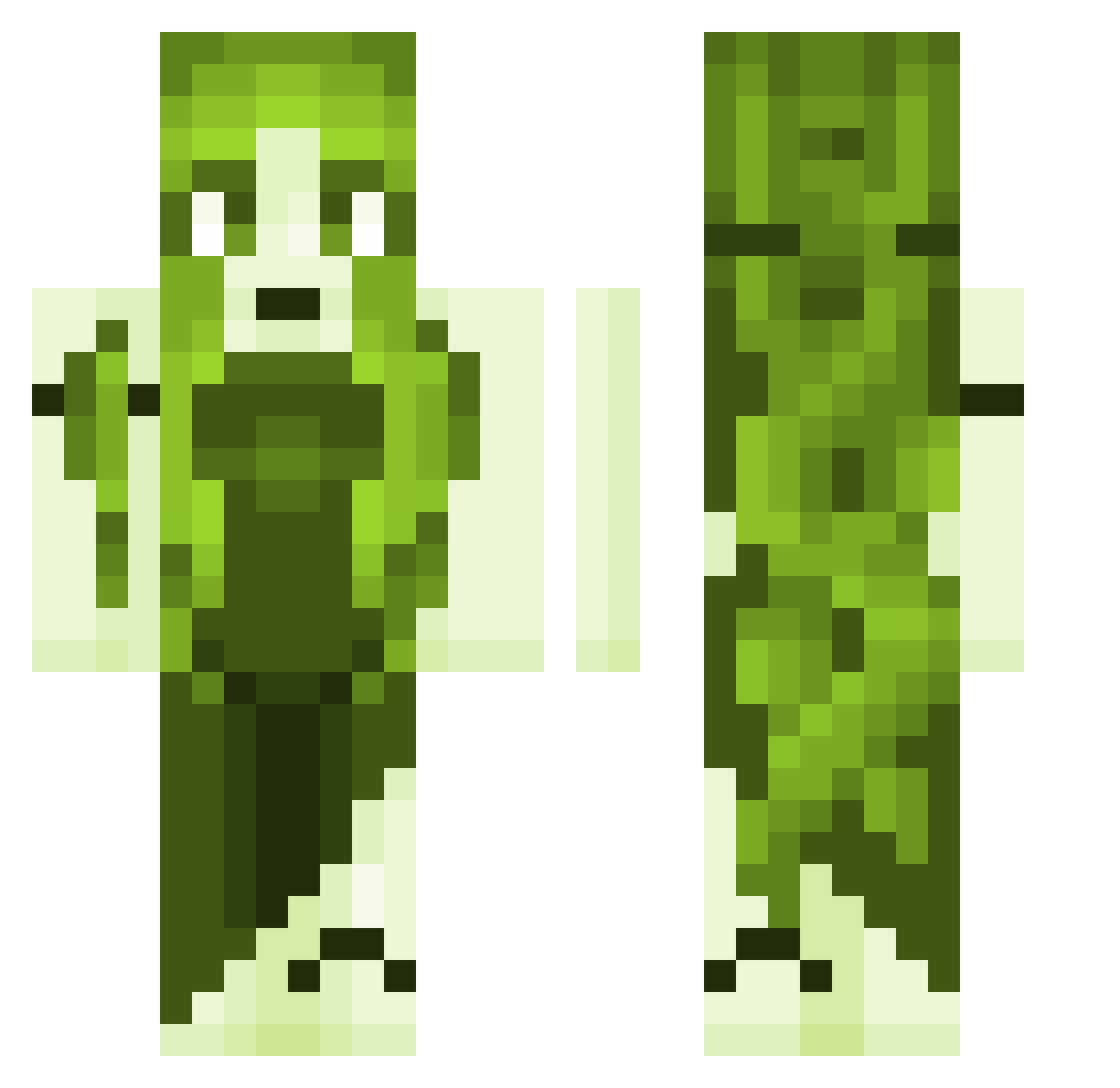 thatgoofygoober Minecraft skin, front and back view