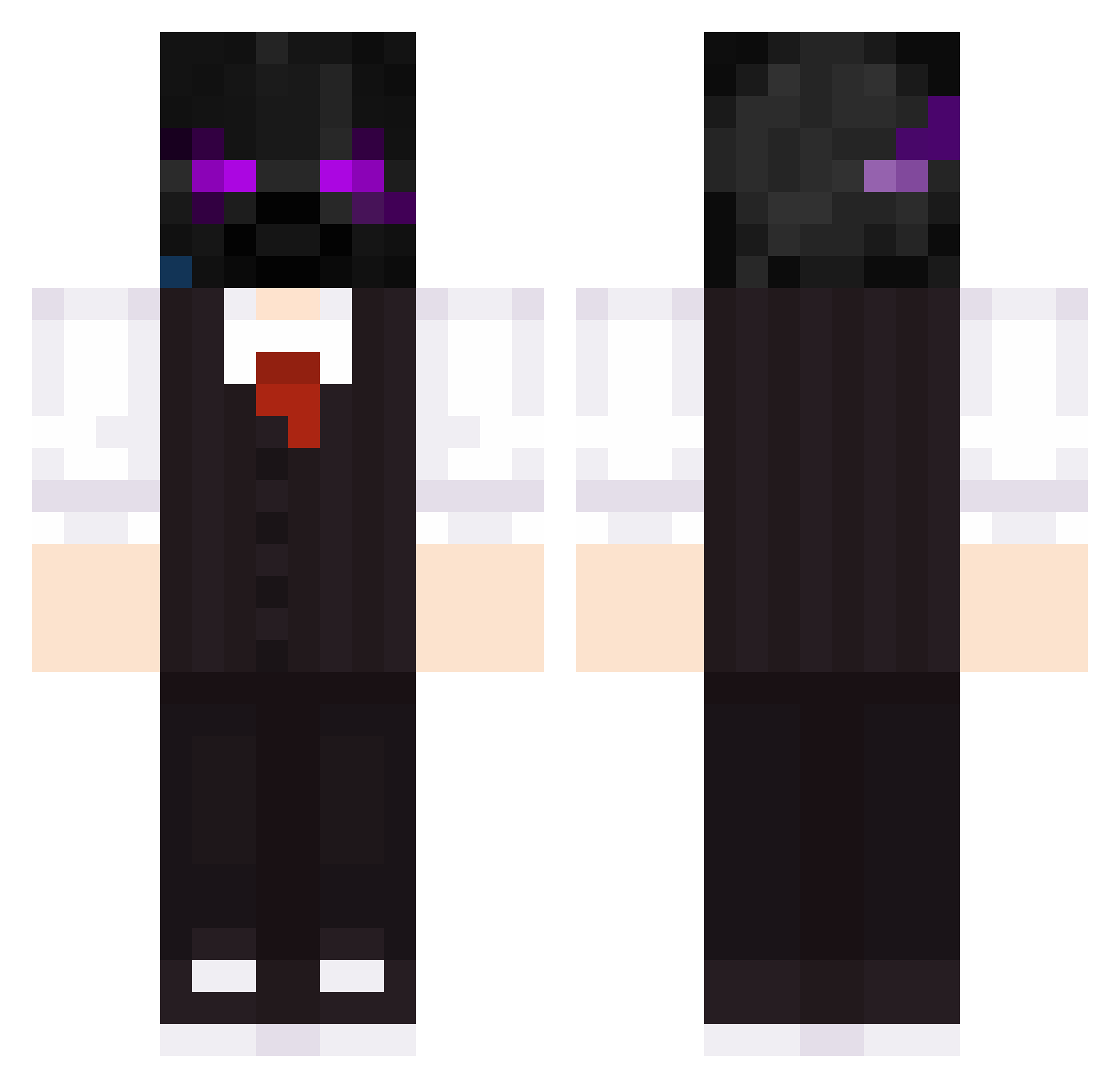 sulto Minecraft skin, front and back view