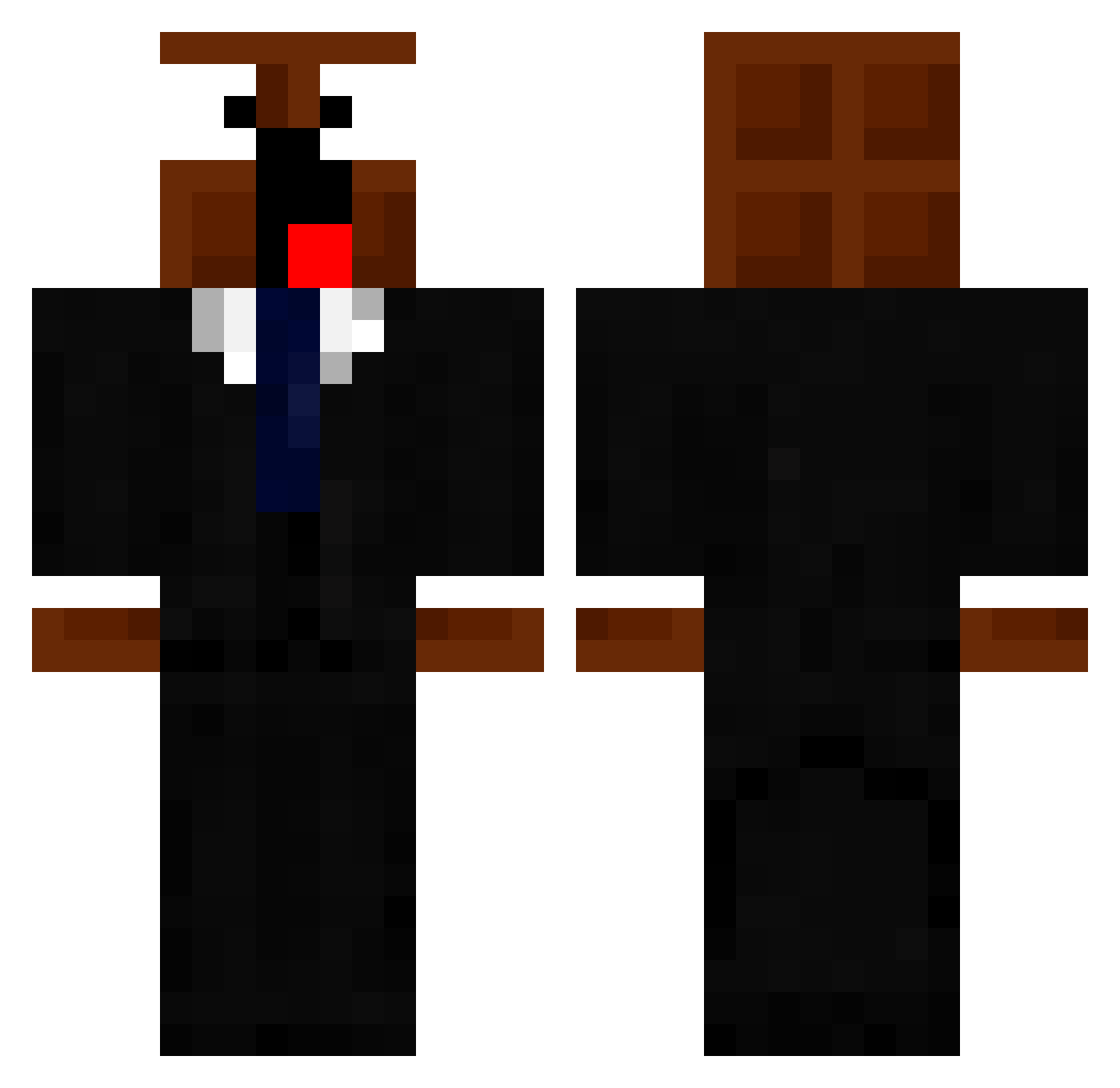 MC_Hulmi Minecraft skin, front and back view