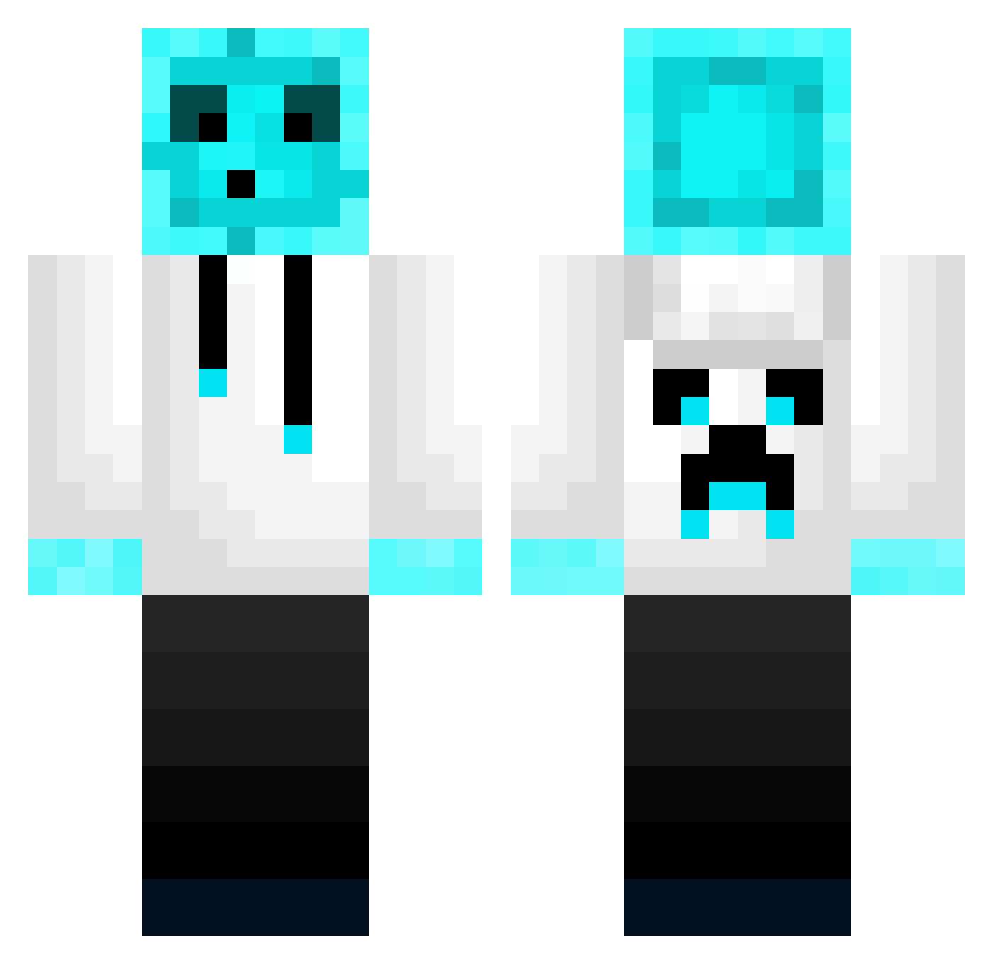 _Sqwilliam Minecraft skin, front and back view