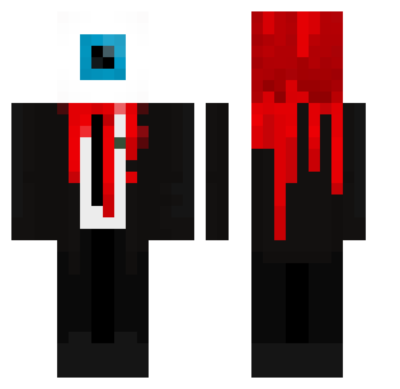 dongfisz Minecraft skin, front and back view