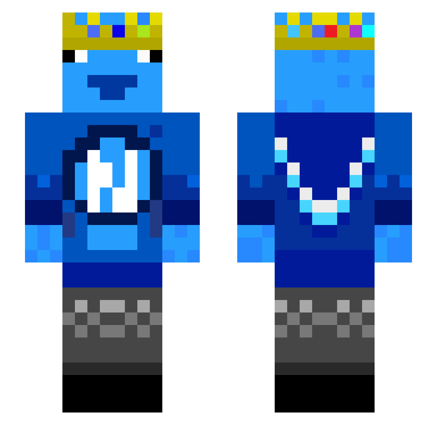TERRA4941 Minecraft skin, front and back view