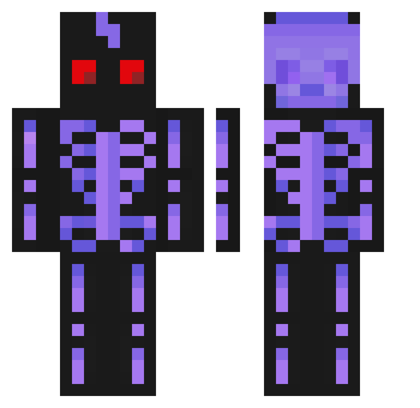 i5TBl Minecraft skin, front and back view