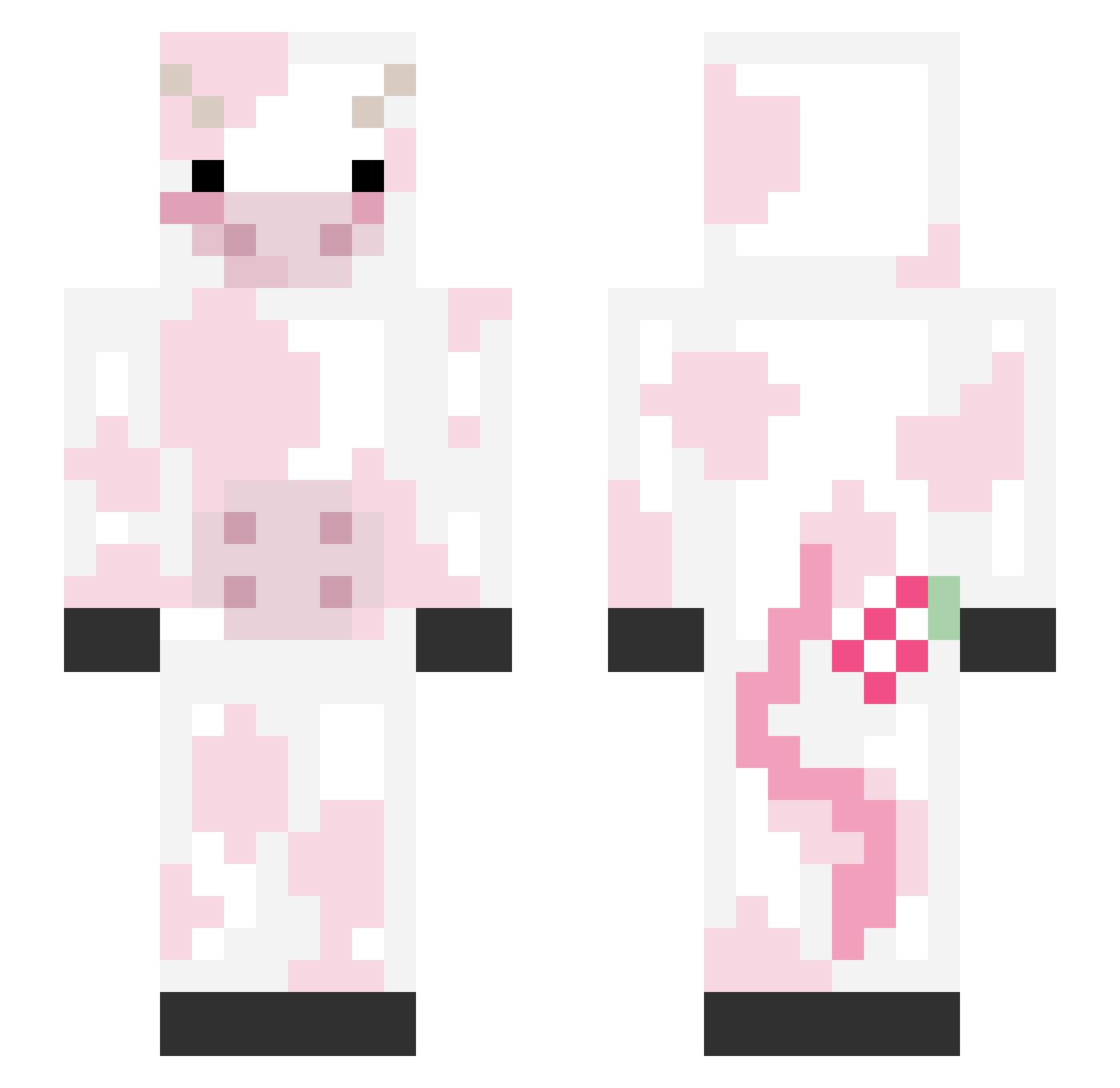 burnjjk Minecraft skin, front and back view