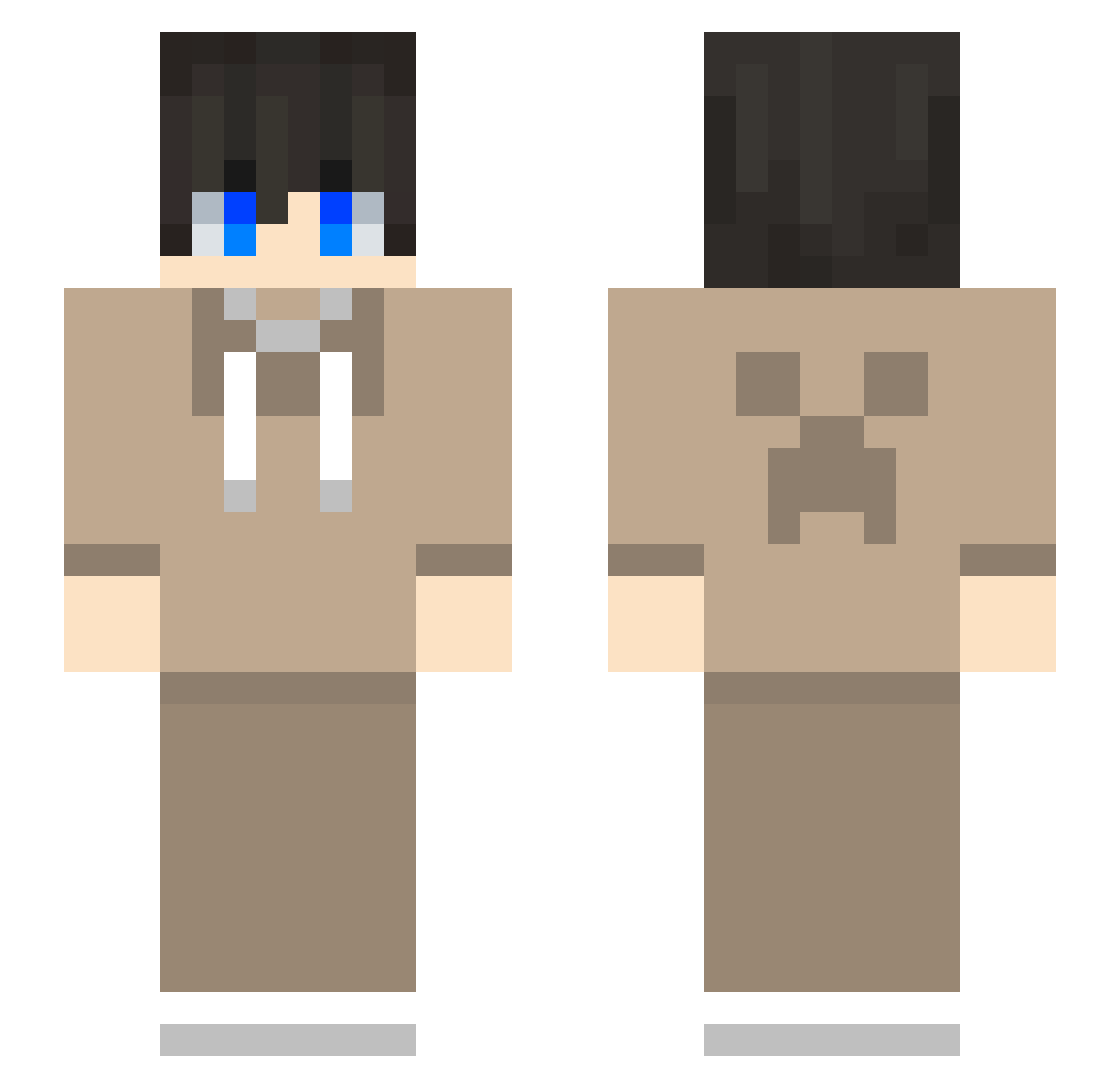 Daiki_ENDer Minecraft skin, front and back view