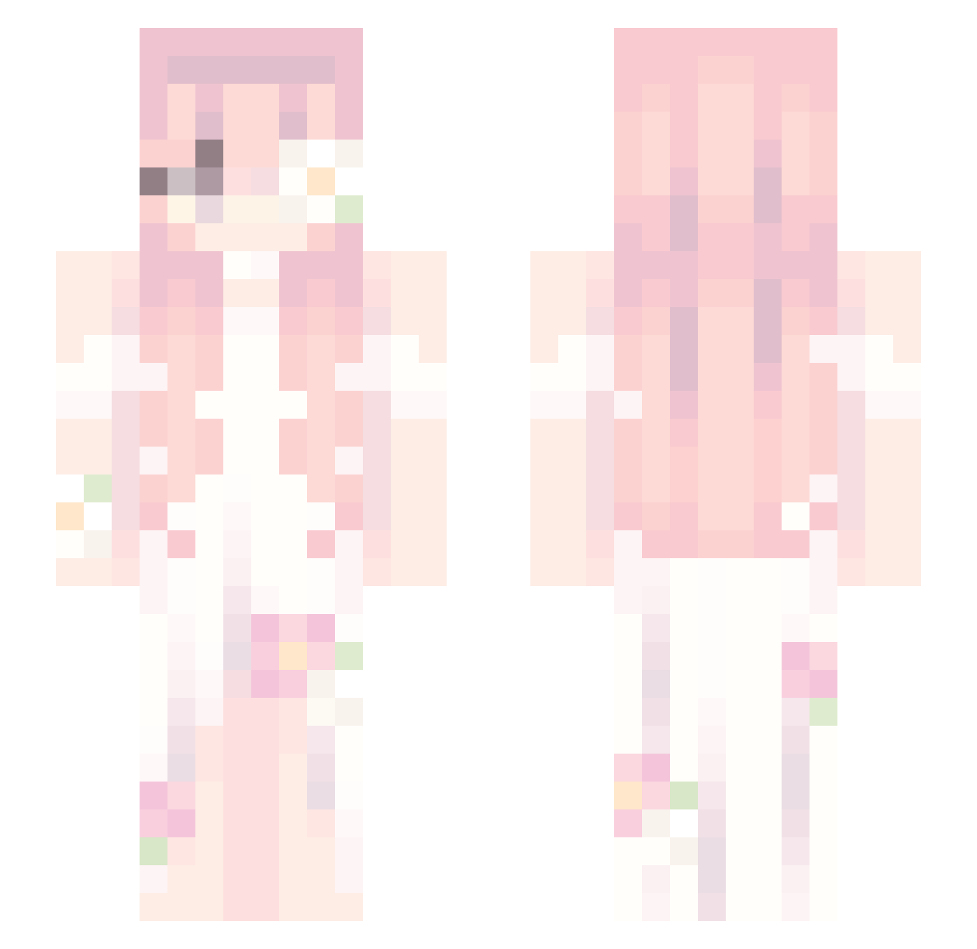 vwut Minecraft skin, front and back view