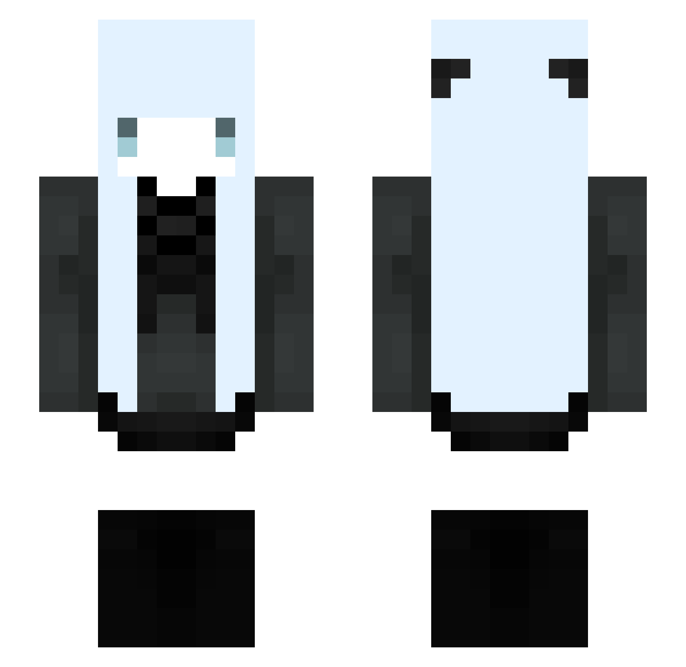juniprf Minecraft skin, front and back view