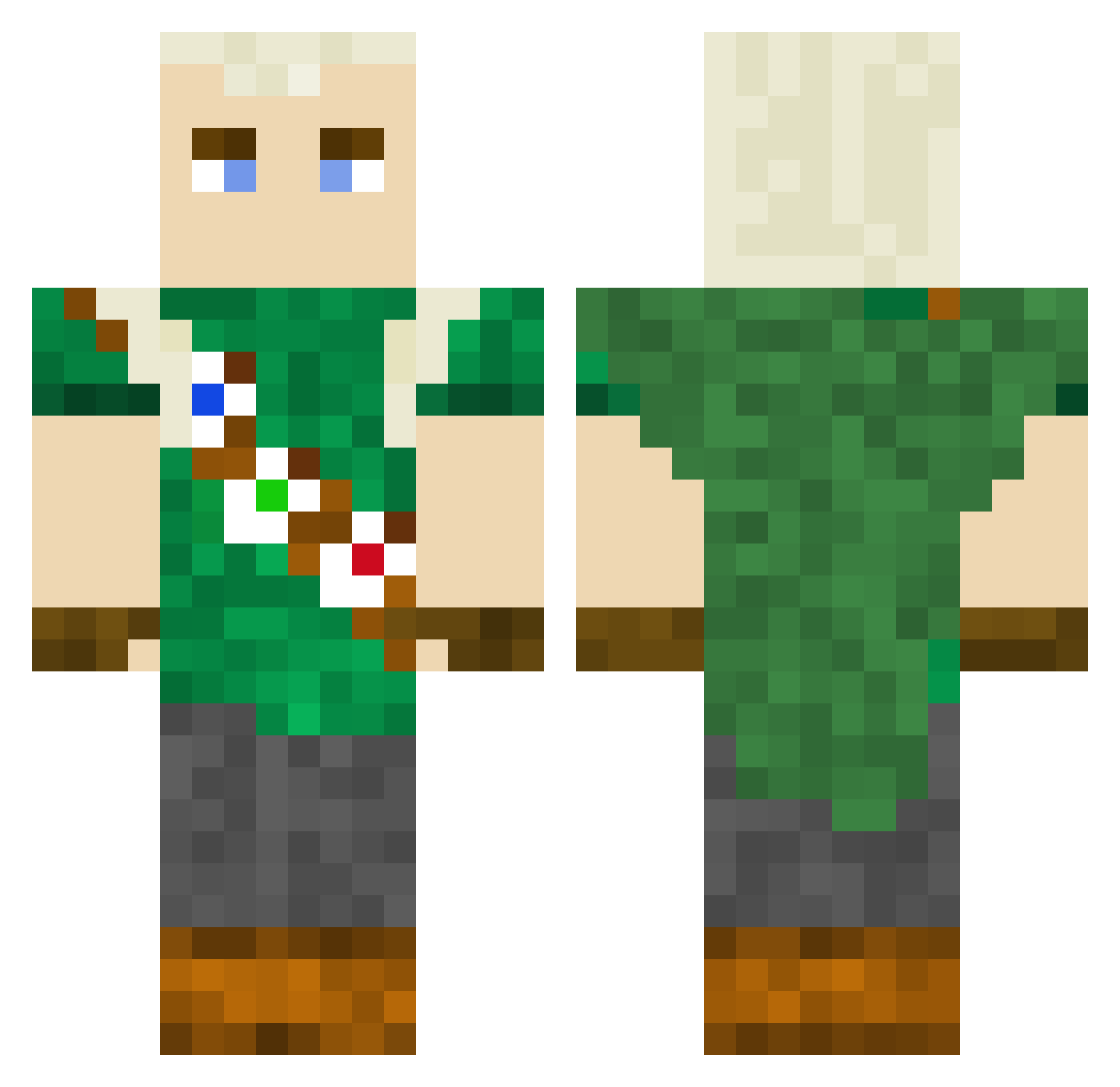 IgO__Or Minecraft skin, front and back view