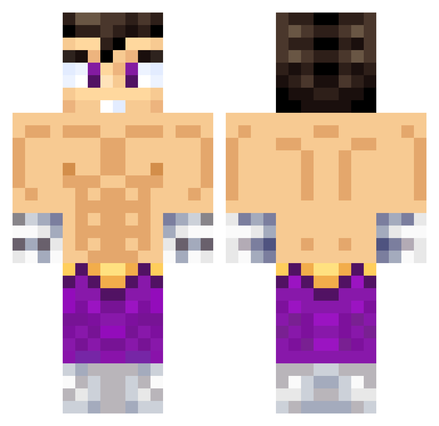 lkari02 Minecraft skin, front and back view
