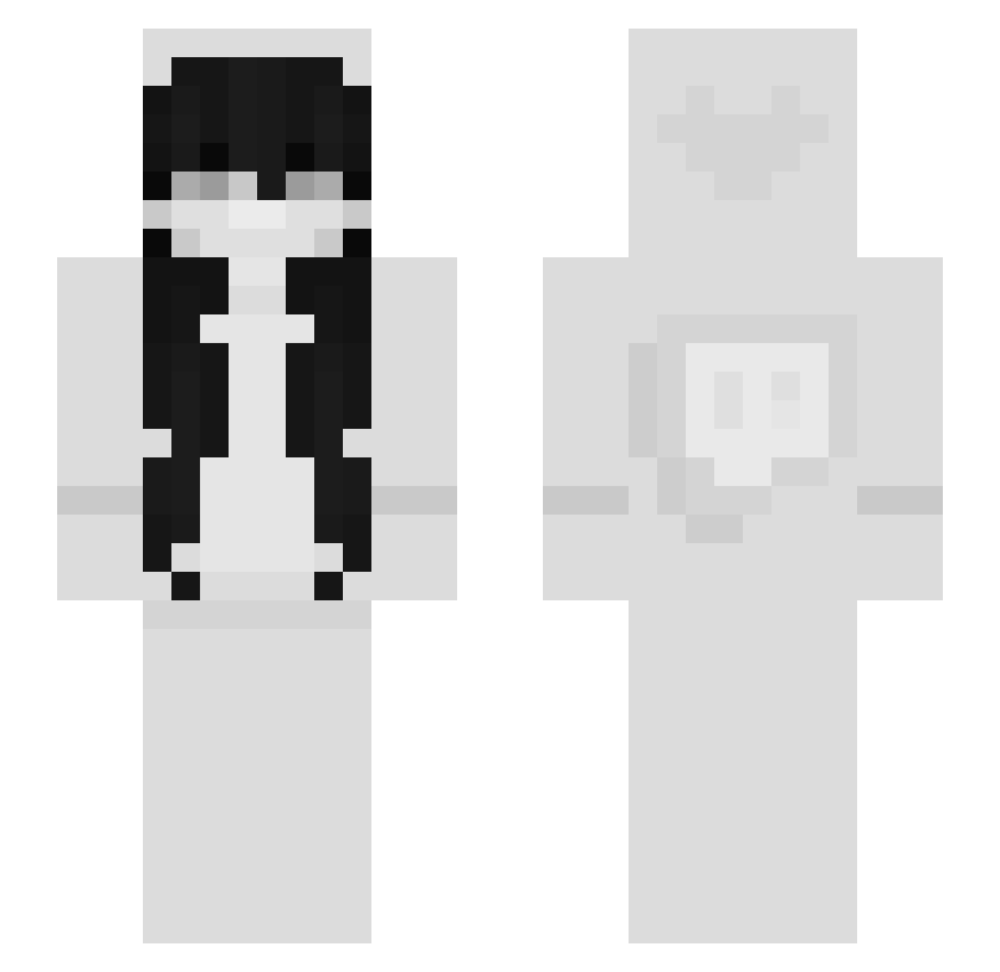 _AAAi Minecraft skin, front and back view