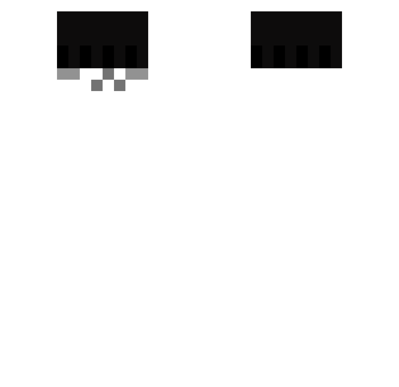 ShadewLt4 Minecraft skin, front and back view