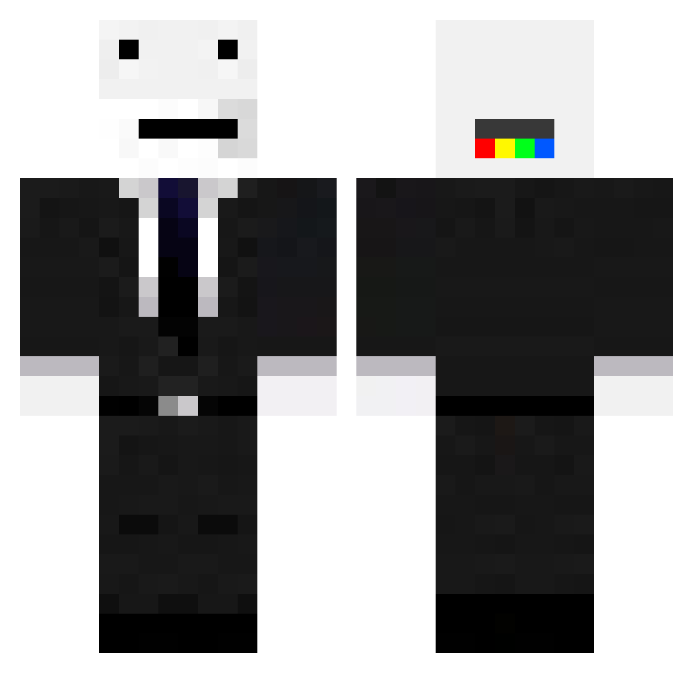 Super_Lee_bros Minecraft skin, front and back view