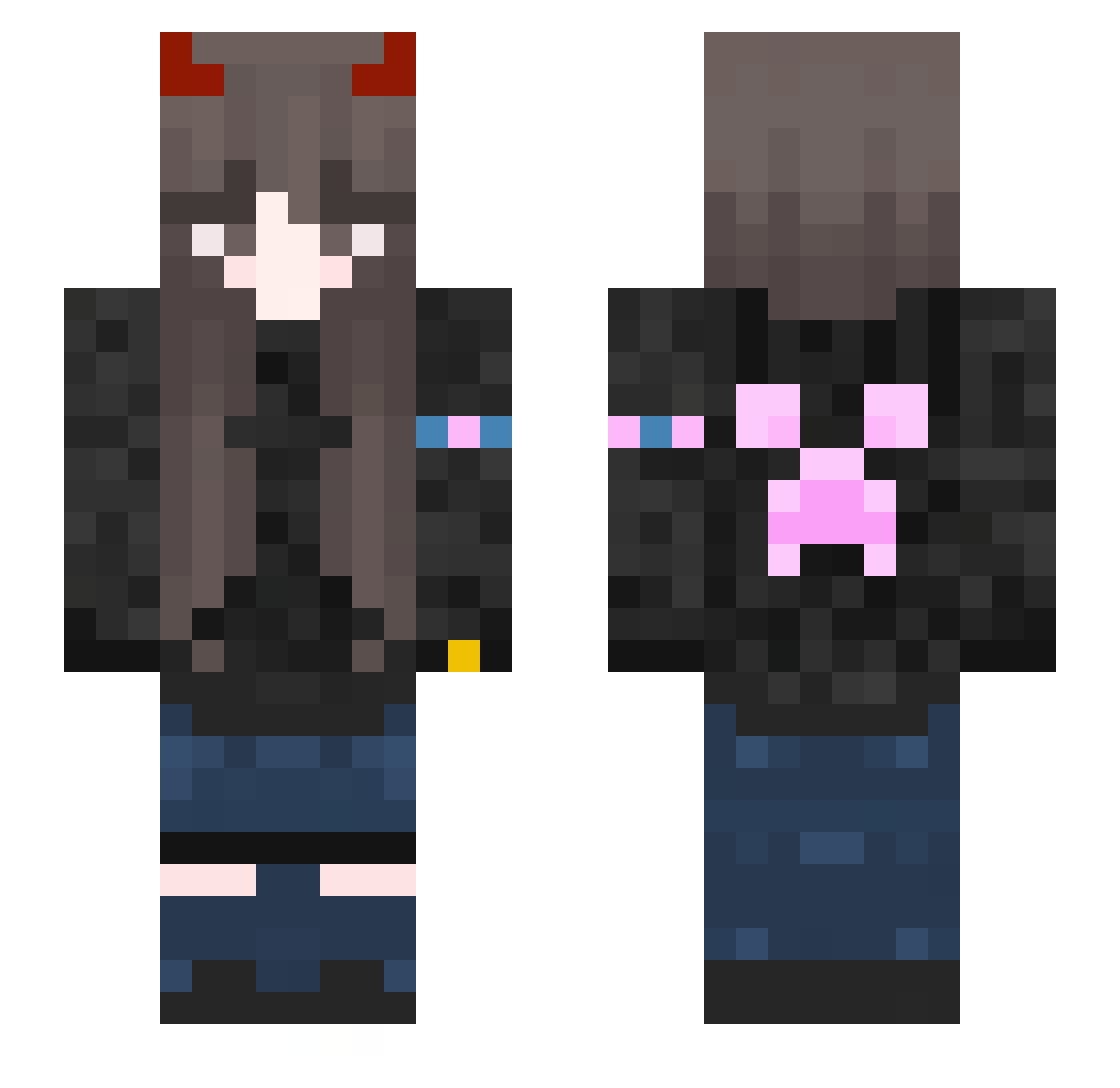 _Maaari_ Minecraft skin, front and back view