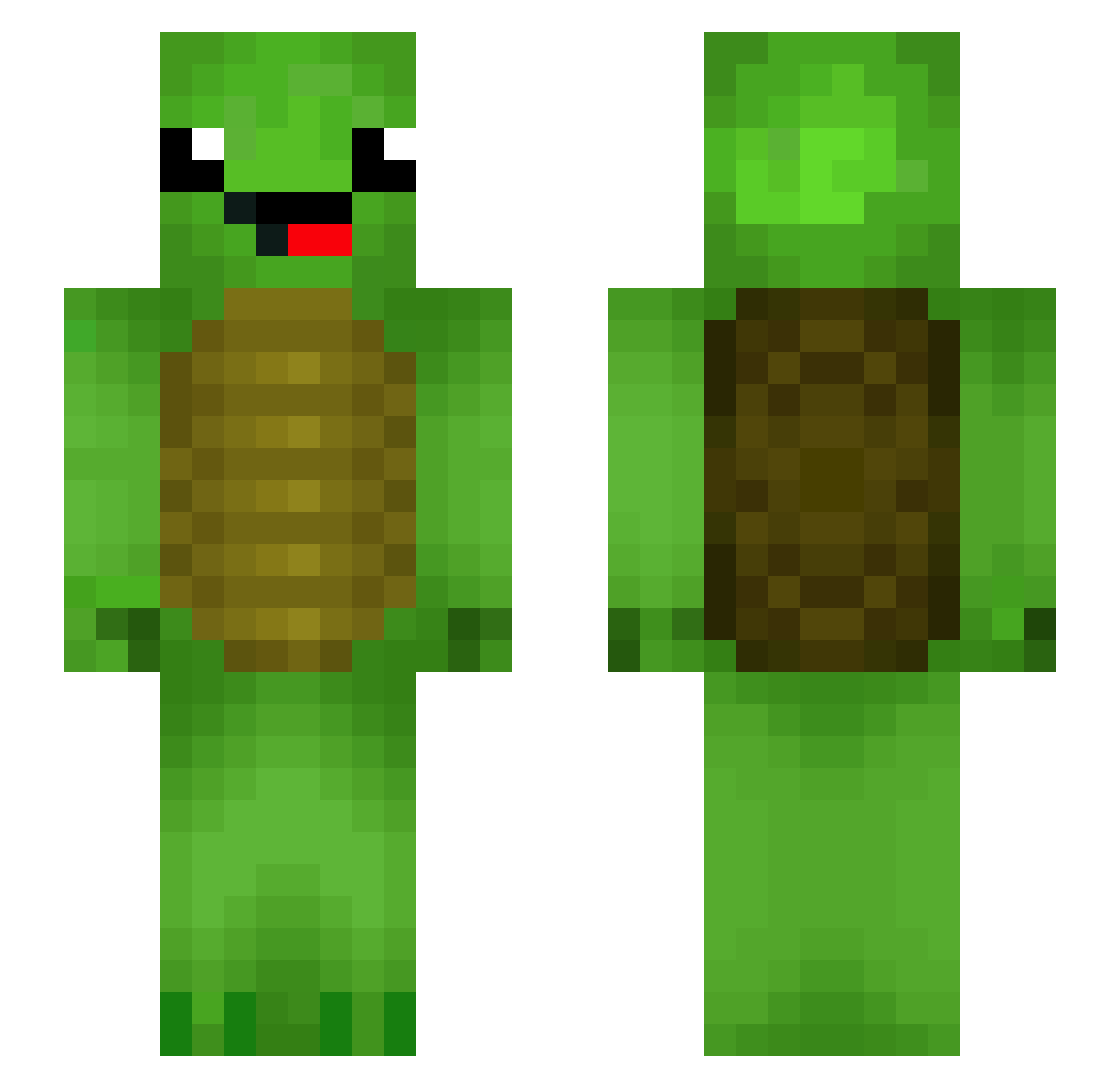 carina2708 Minecraft skin, front and back view