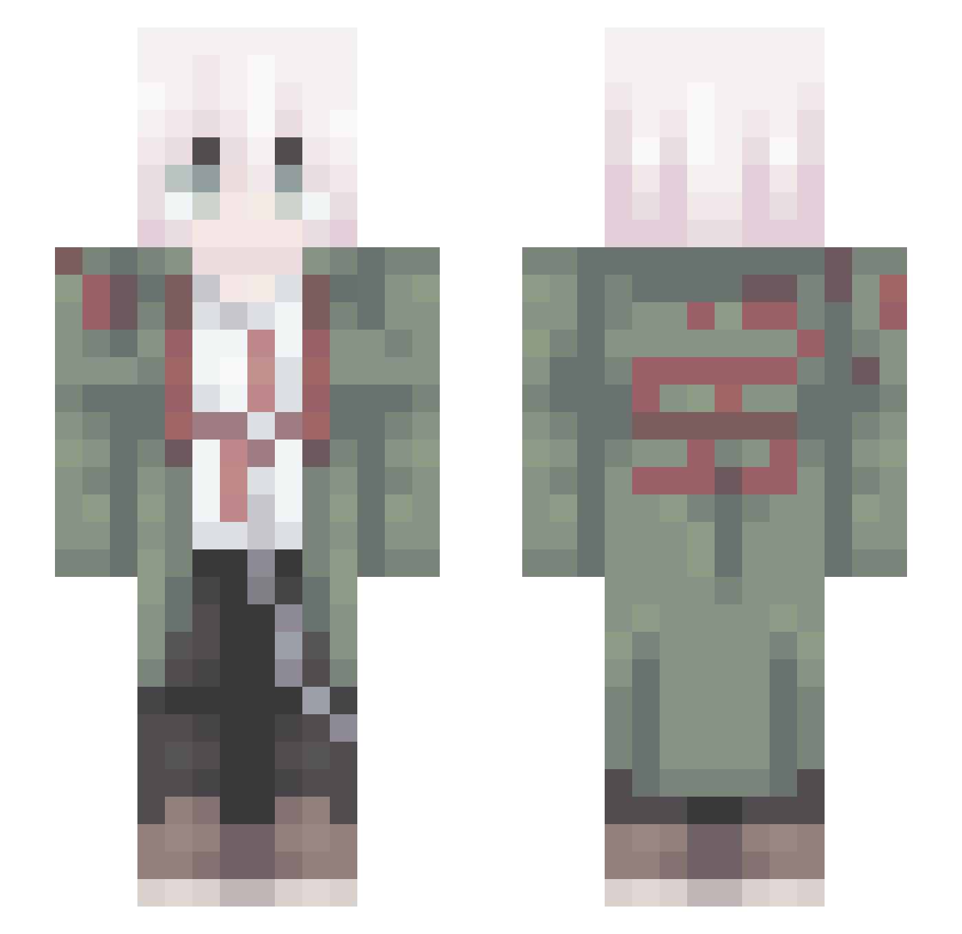 WillhardtVixxen Minecraft skin, front and back view