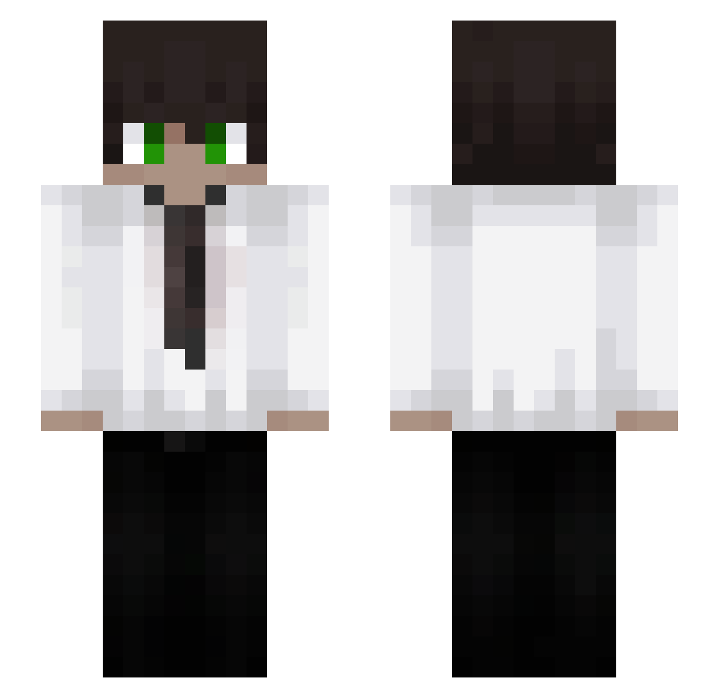 Betta06 Minecraft skin, front and back view