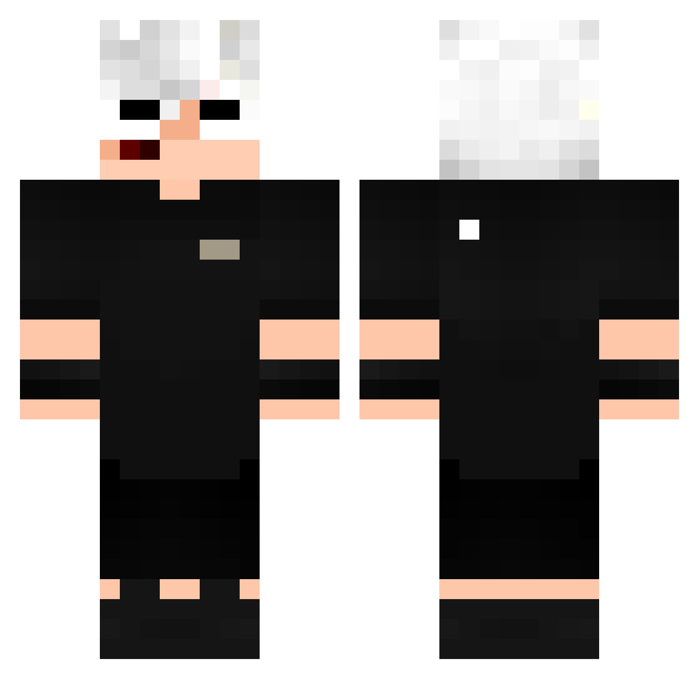 salgadinhodoce Minecraft skin, front and back view