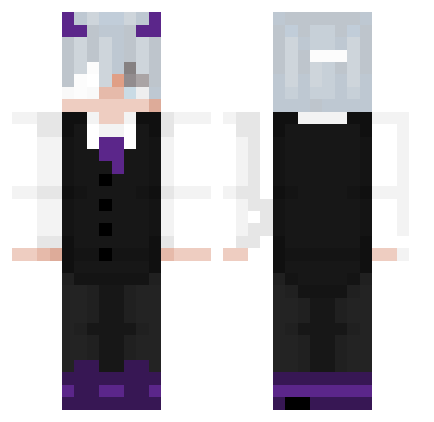 X_reterun Minecraft skin, front and back view