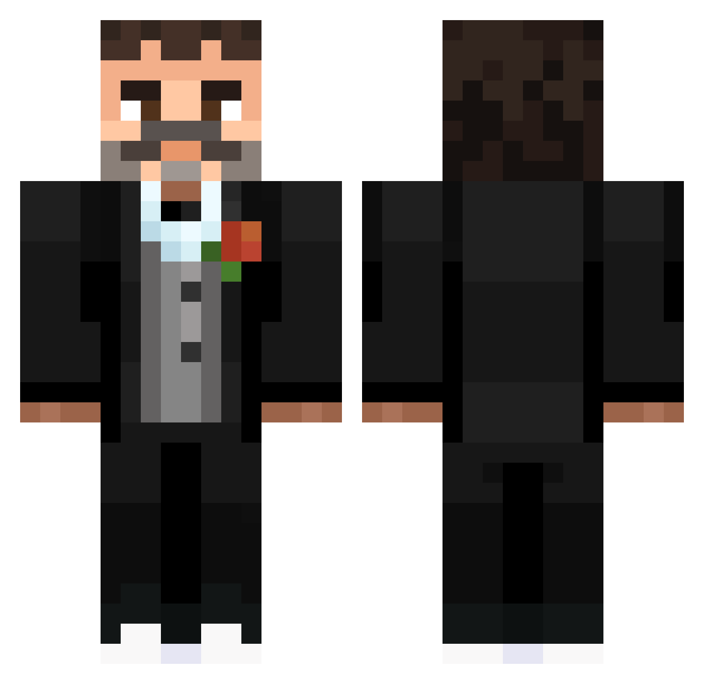 Erik____ Minecraft skin, front and back view