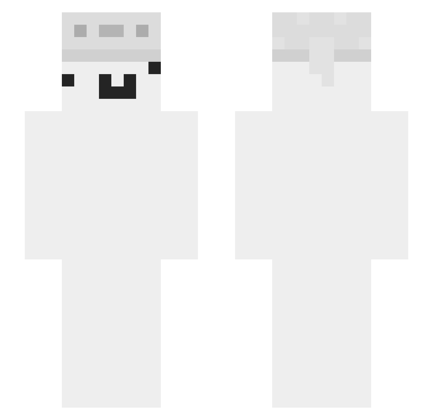 Laserbladeo Minecraft skin, front and back view